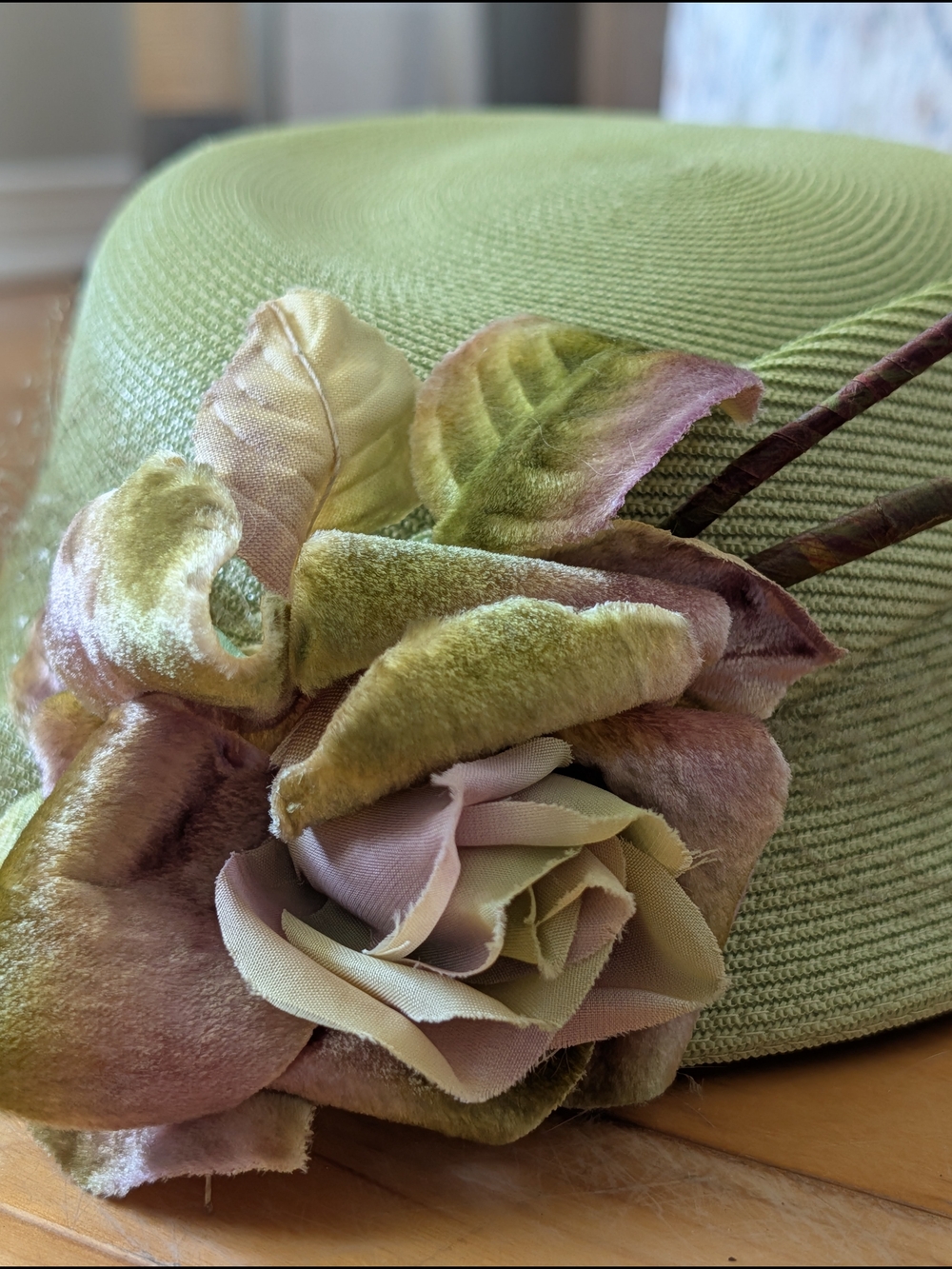 Vtg Eaton's Hat With Faux Flower - Picture 7 of 8